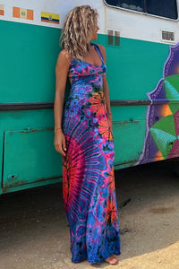 GEORGINA | FLATTERING TIE-DYE MAXI DRESS