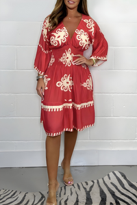 ROSEMARY | FLATTERING BOHO MIDI DRESS