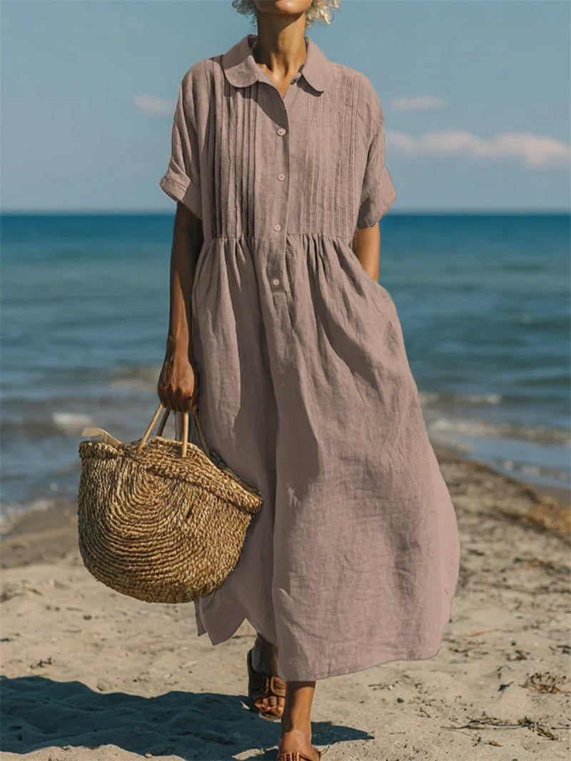 LEONORA | ELEGANT LINEN DRESS