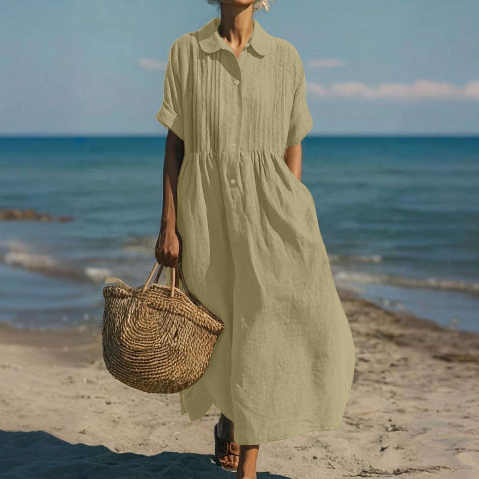 LEONORA | ELEGANT LINEN DRESS