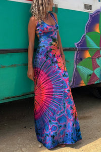 GEORGINA | FLATTERING TIE-DYE MAXI DRESS