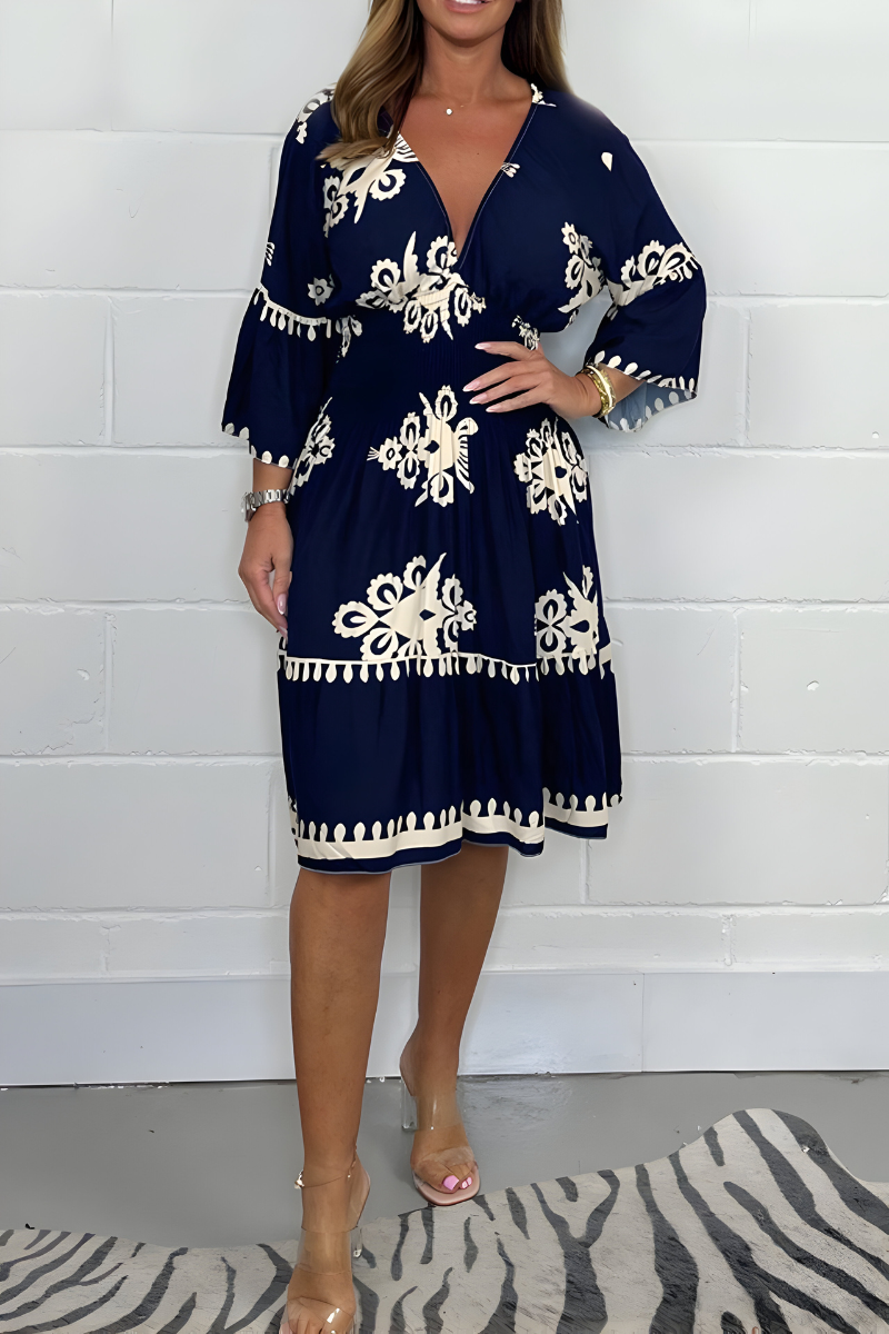 ROSEMARY | FLATTERING BOHO MIDI DRESS