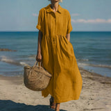 LEONORA | ELEGANT LINEN DRESS