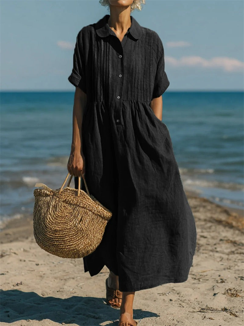 LEONORA | ELEGANT LINEN DRESS