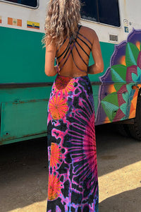 GEORGINA | FLATTERING TIE-DYE MAXI DRESS