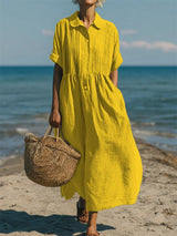 LEONORA | ELEGANT LINEN DRESS