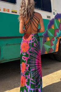 GEORGINA | FLATTERING TIE-DYE MAXI DRESS