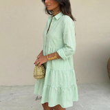 SANDRA | BREEZY STRIPED BUTTON-DOWN DRESS