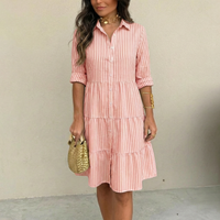 SANDRA | BREEZY STRIPED BUTTON-DOWN DRESS