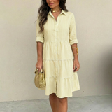 SANDRA | BREEZY STRIPED BUTTON-DOWN DRESS