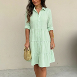 SANDRA | BREEZY STRIPED BUTTON-DOWN DRESS
