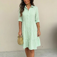 SANDRA | BREEZY STRIPED BUTTON-DOWN DRESS