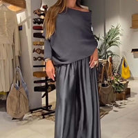 ROWENA | CHIC OFF-SHOULDER TWO PIECE LOUNGE SET