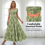 DIANA | FLORAL PRINT V-NECK MAXI DRESS