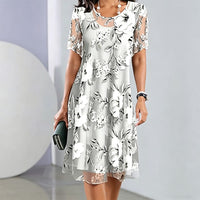 EVELYN | ELEGANT FLORAL CHIFFON DRESS