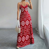 JEMIMA | FLATTERING BOHO PRINT MAXI DRESS