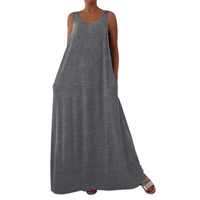 YVONNE | FLATTERING CASUAL SLEEVELESS MAXI DRESS