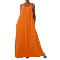 YVONNE | FLATTERING CASUAL SLEEVELESS MAXI DRESS