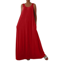 YVONNE | FLATTERING CASUAL SLEEVELESS MAXI DRESS